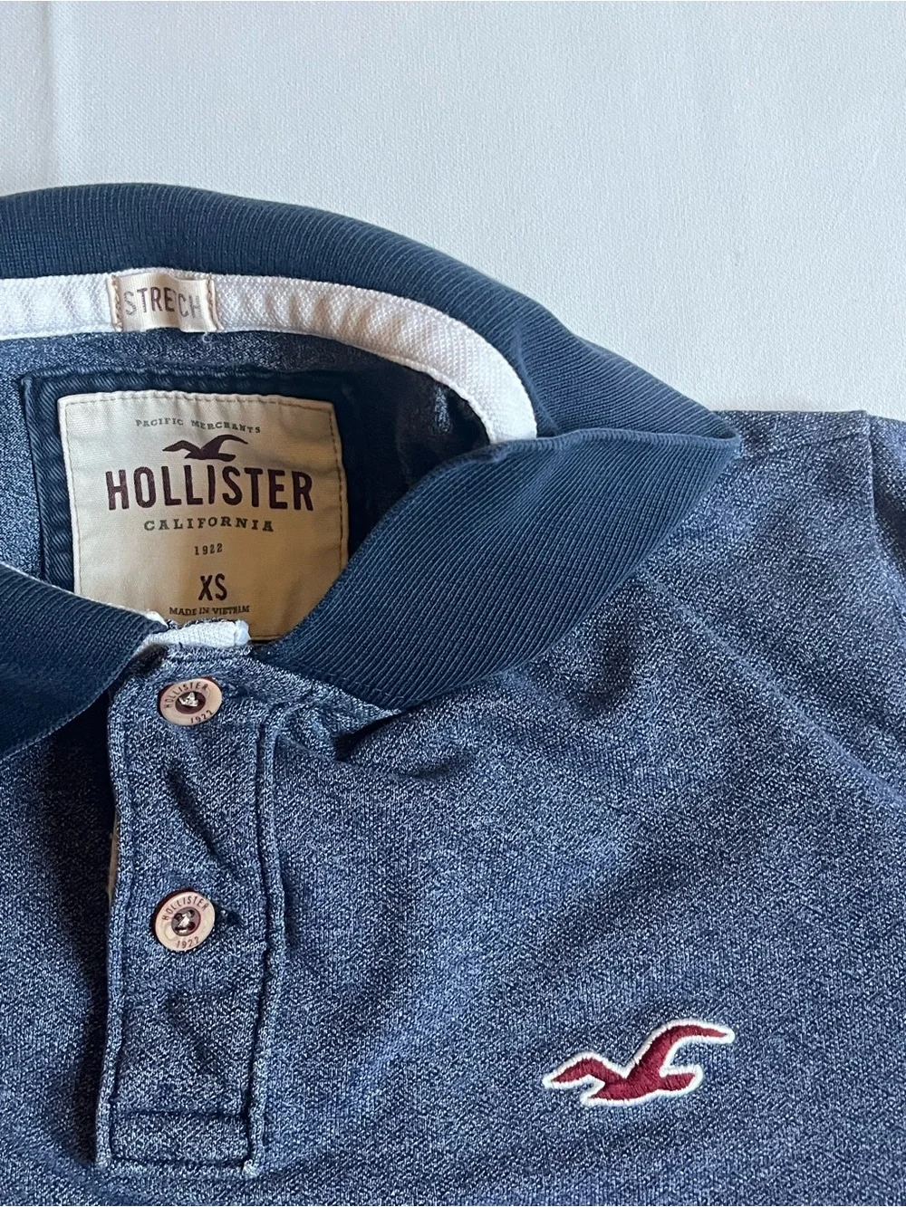Hollister California Navy Polo Men’s XS Shirt